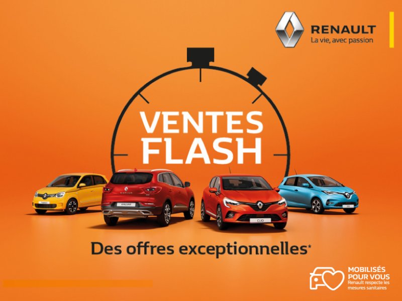 Ventes Flash Renault : du 11 au 30 mai