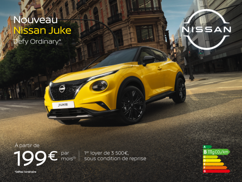Nouveau Nissan Juke à partir de 199€/mois