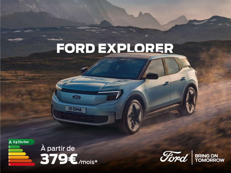 Nouveau Ford Explorer à partir de 379€/mois